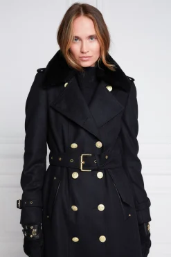 Marlborough Shearling Trench Coat