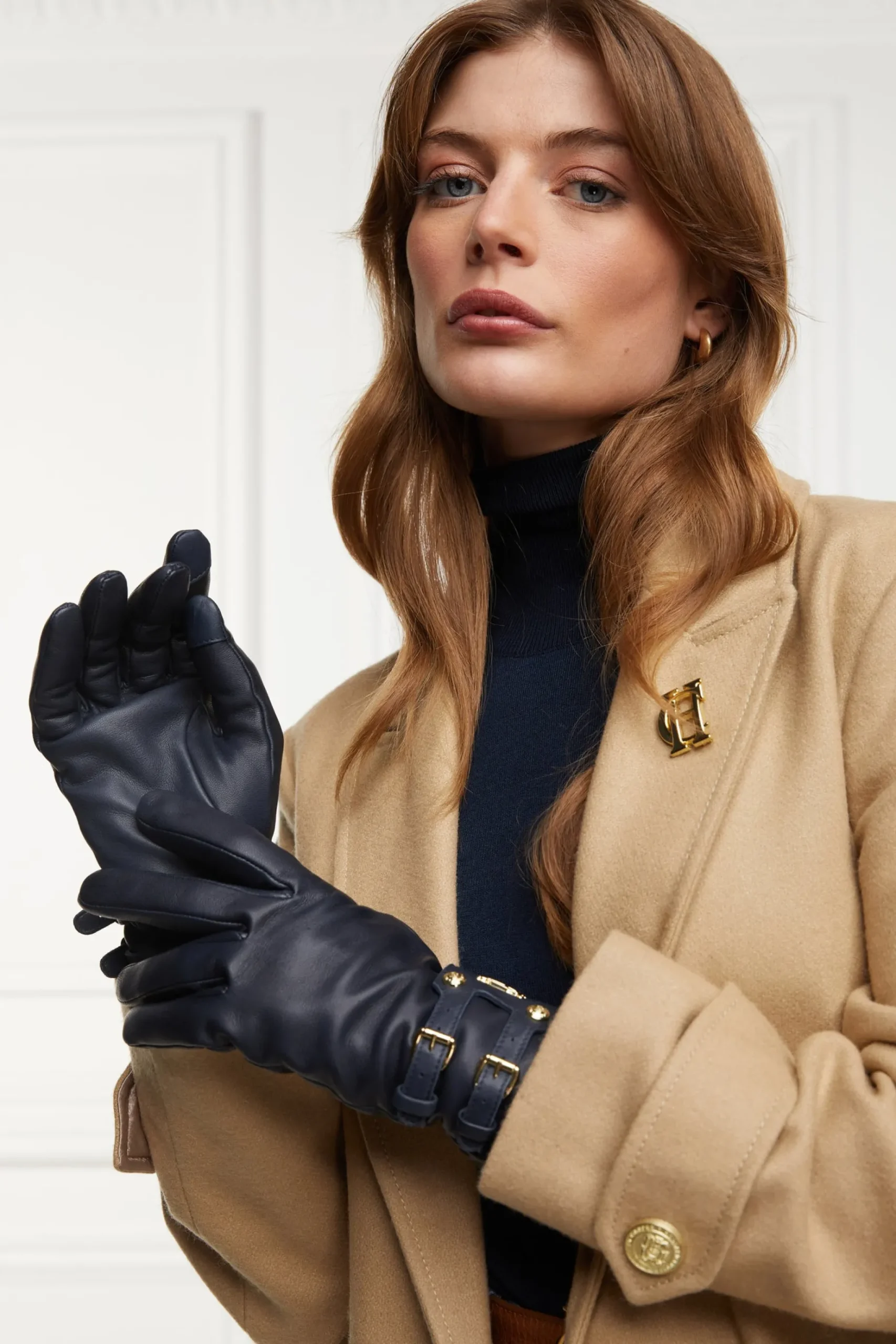 Monogram Leather Gloves