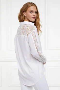 Oversized Cotton Lace Shirt
