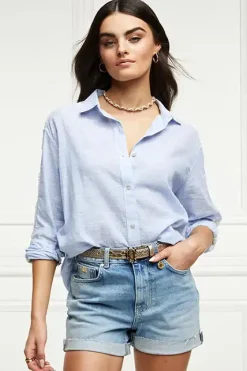 Oversized Cotton Lace Shirt