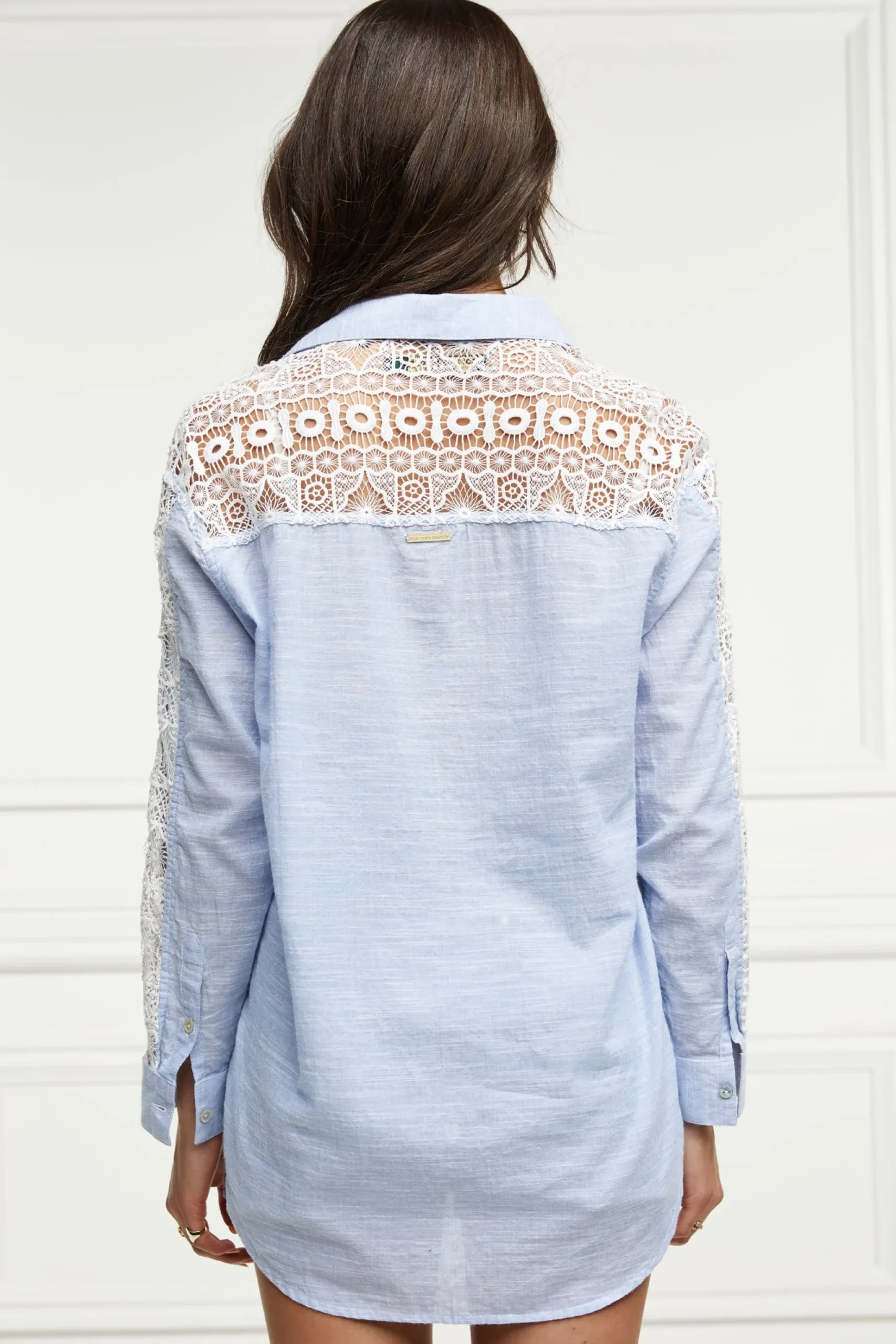Oversized Cotton Lace Shirt