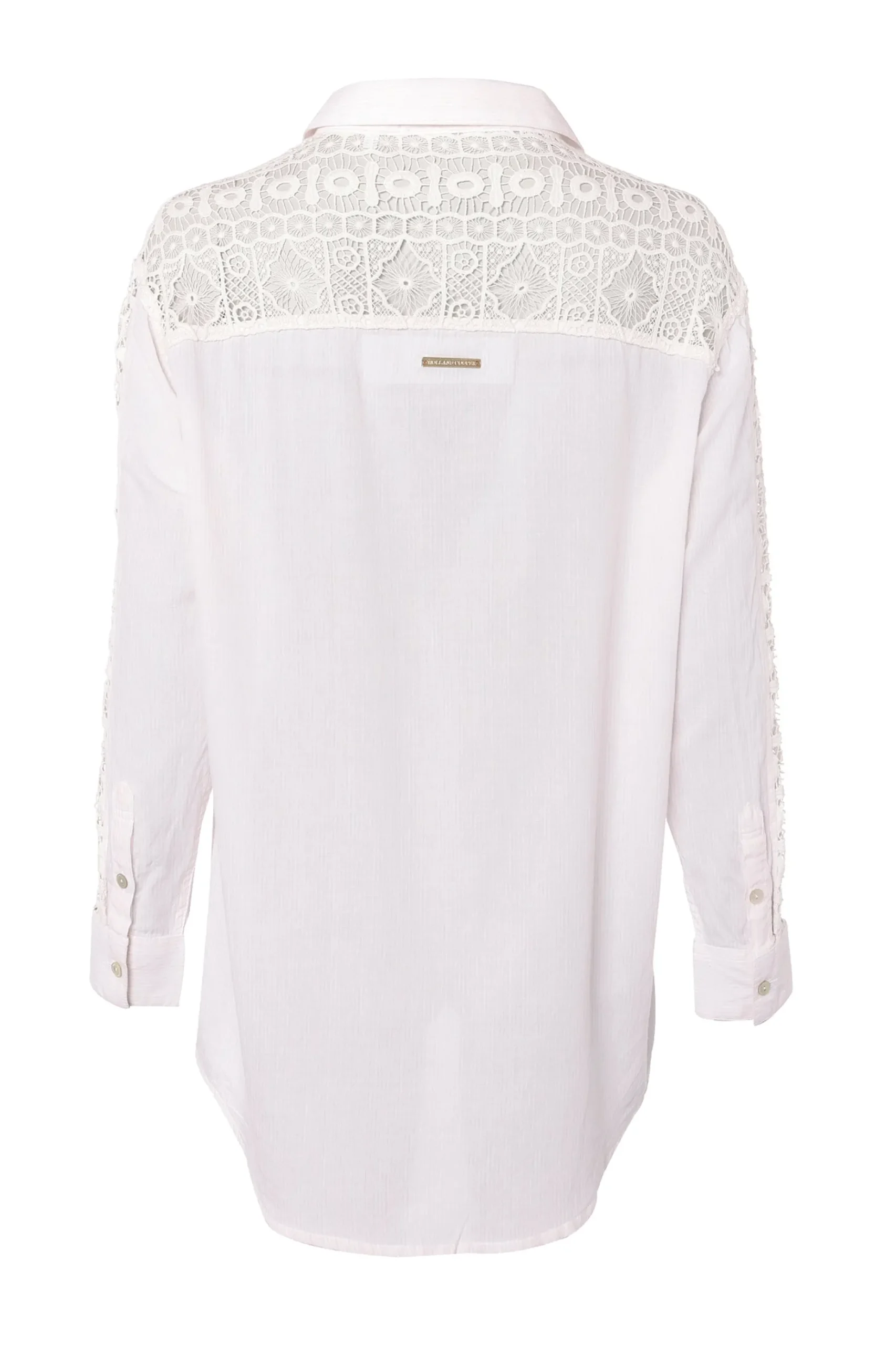 Oversized Cotton Lace Shirt