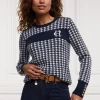 Panel Crew Neck Knit