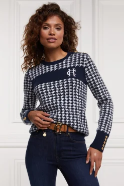 Panel Crew Neck Knit