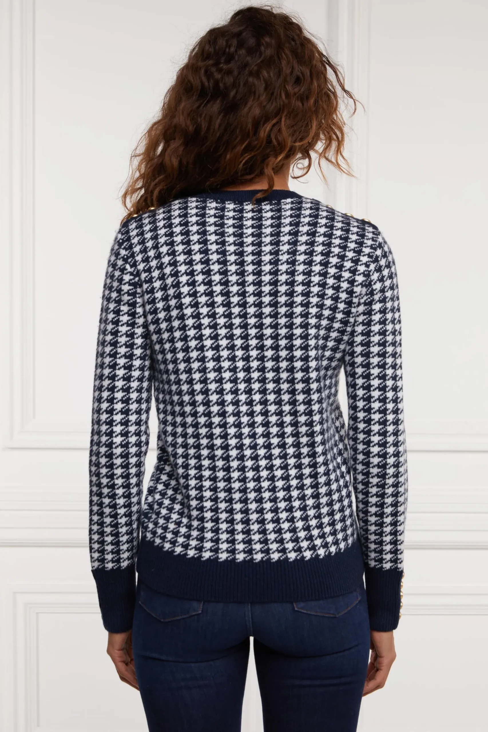 Panel Crew Neck Knit