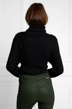 Seattle Roll Neck Cable Knit
