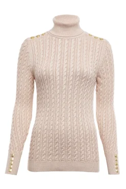 Seattle Roll Neck Cable Knit