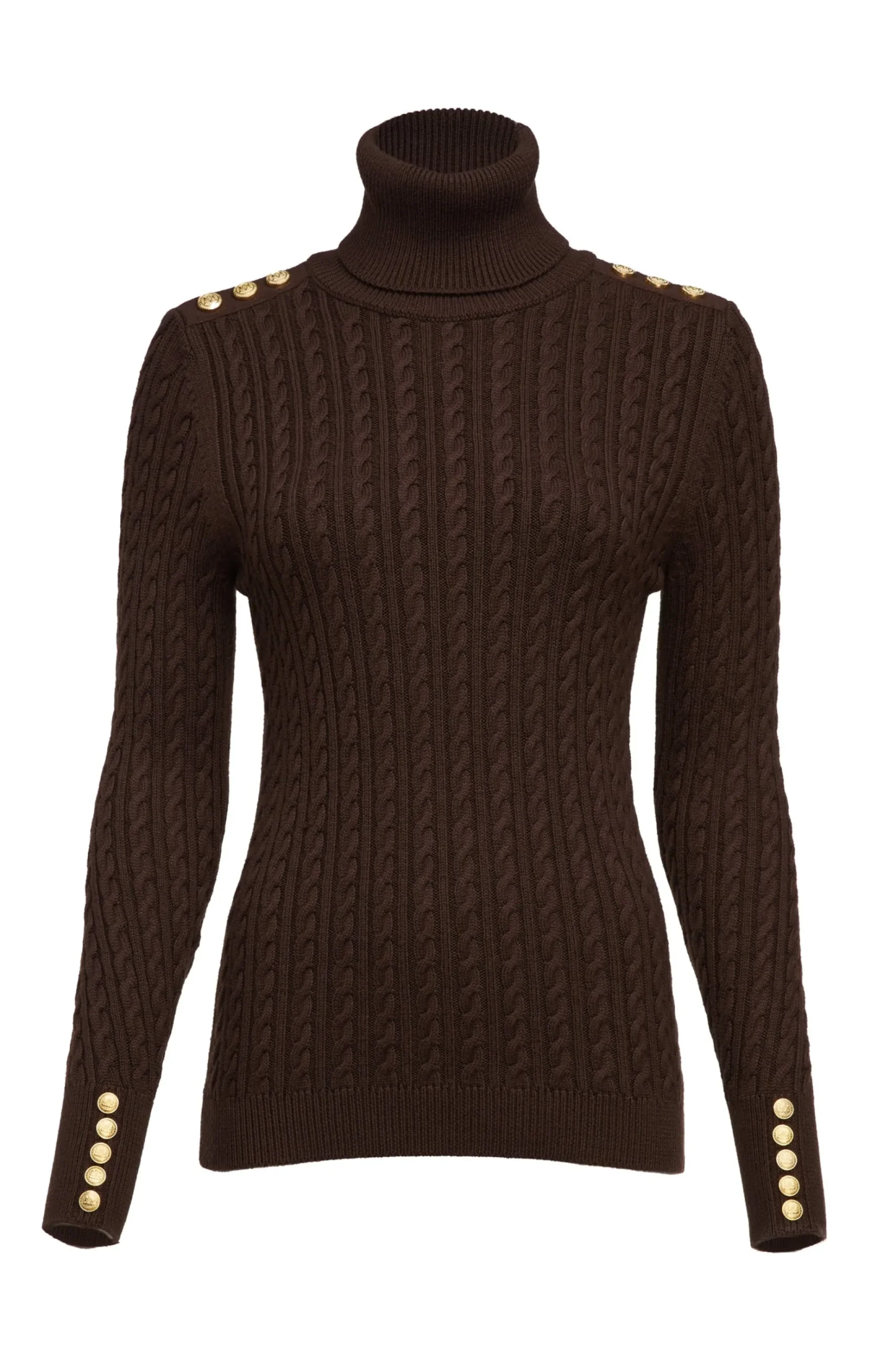 Seattle Roll Neck Cable Knit