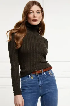 Seattle Roll Neck Cable Knit