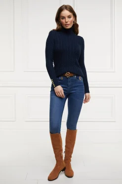 Seattle Roll Neck Cable Knit