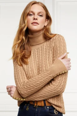 Seattle Roll Neck Cable Knit