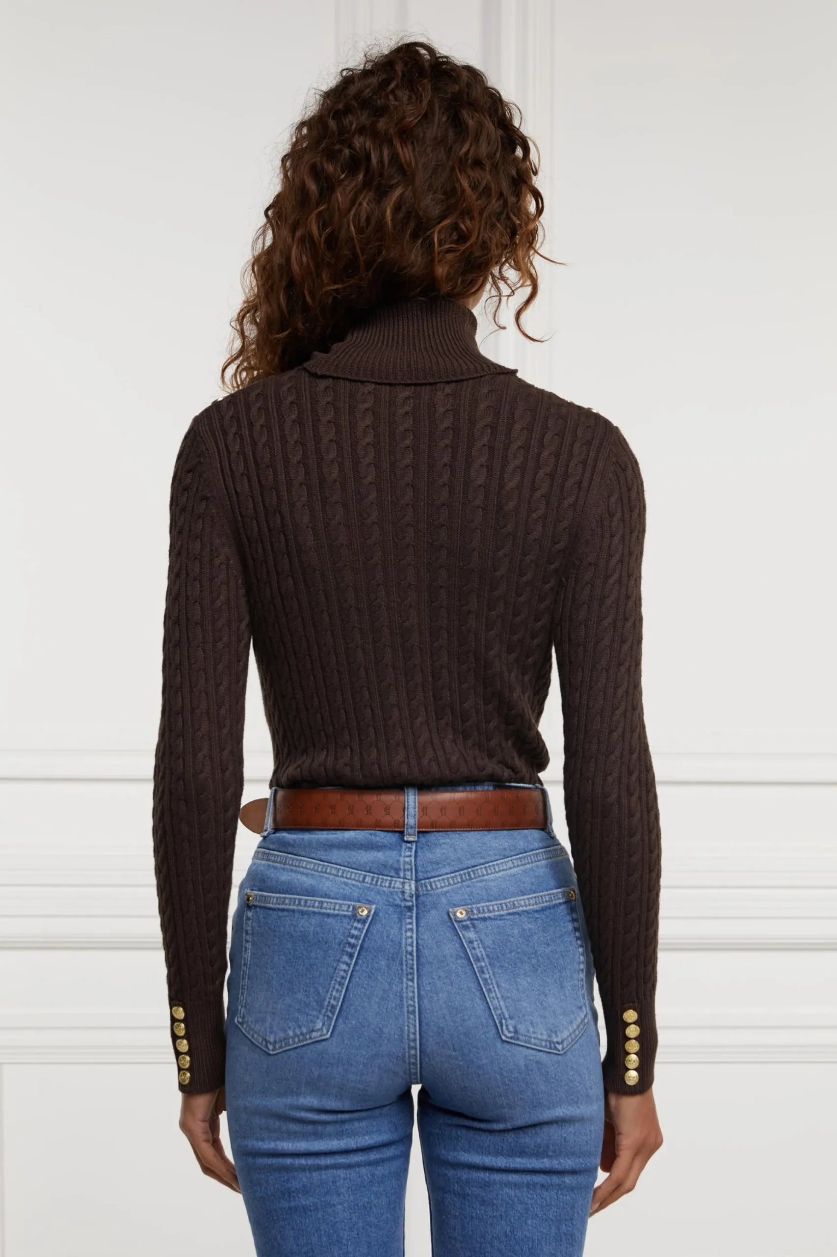 Seattle Roll Neck Cable Knit