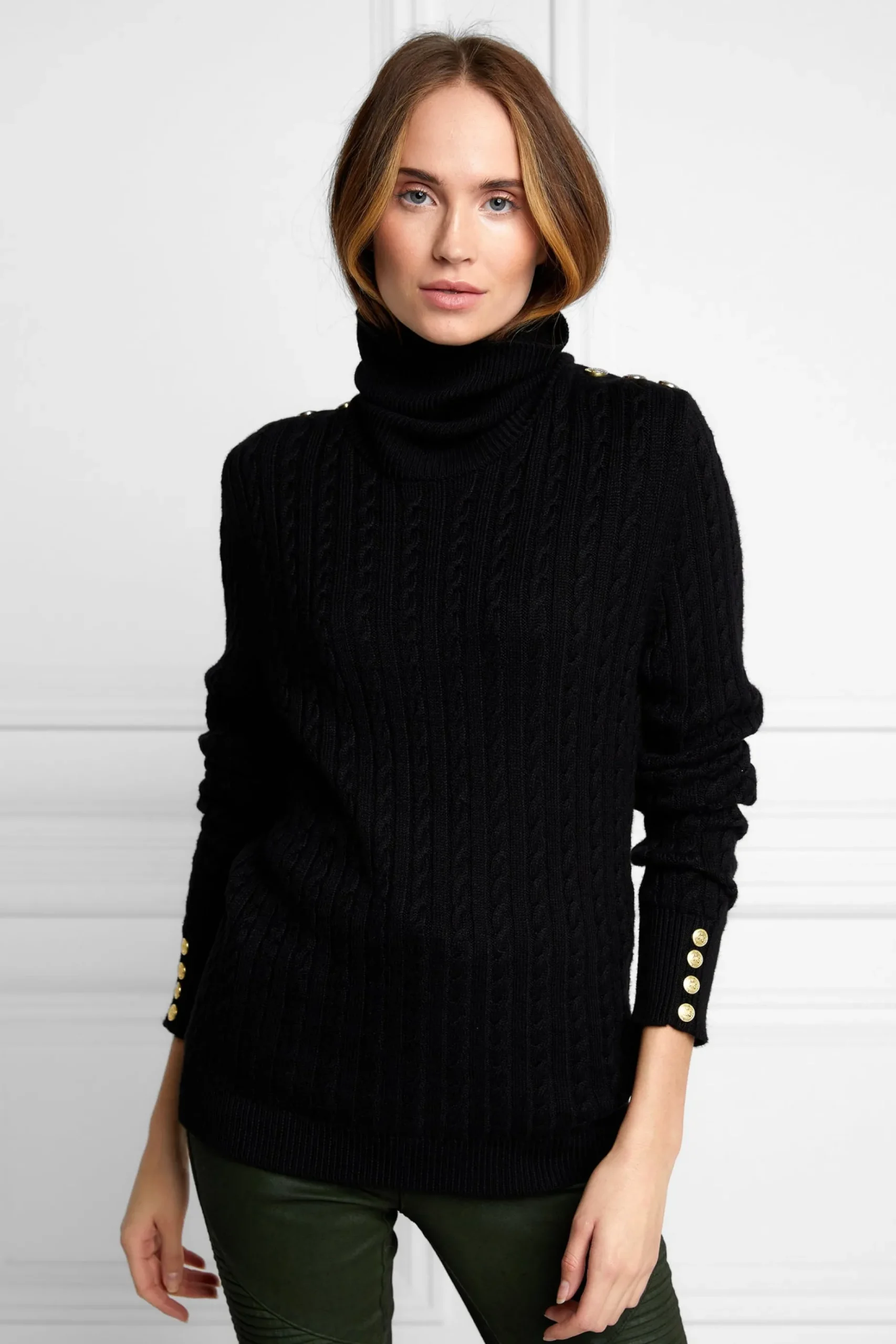 Seattle Roll Neck Cable Knit