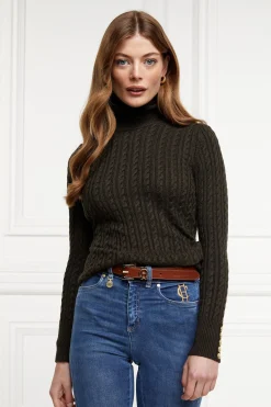 Seattle Roll Neck Cable Knit