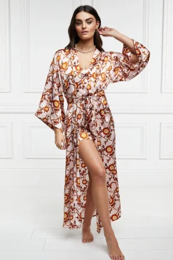 Silk Full Length Dressing Gown