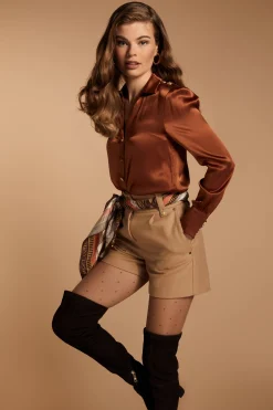 Silk V-Neck Blouse