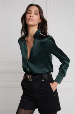 Silk V-Neck Blouse