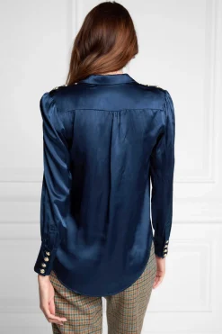 Silk V-Neck Blouse