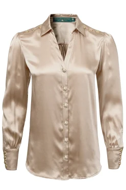 Silk V-Neck Blouse