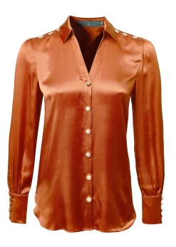 Silk V-Neck Blouse