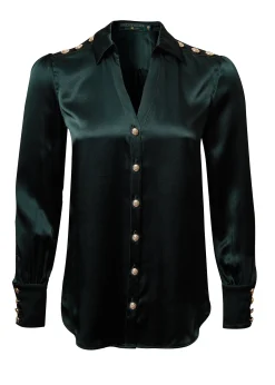 Silk V-Neck Blouse