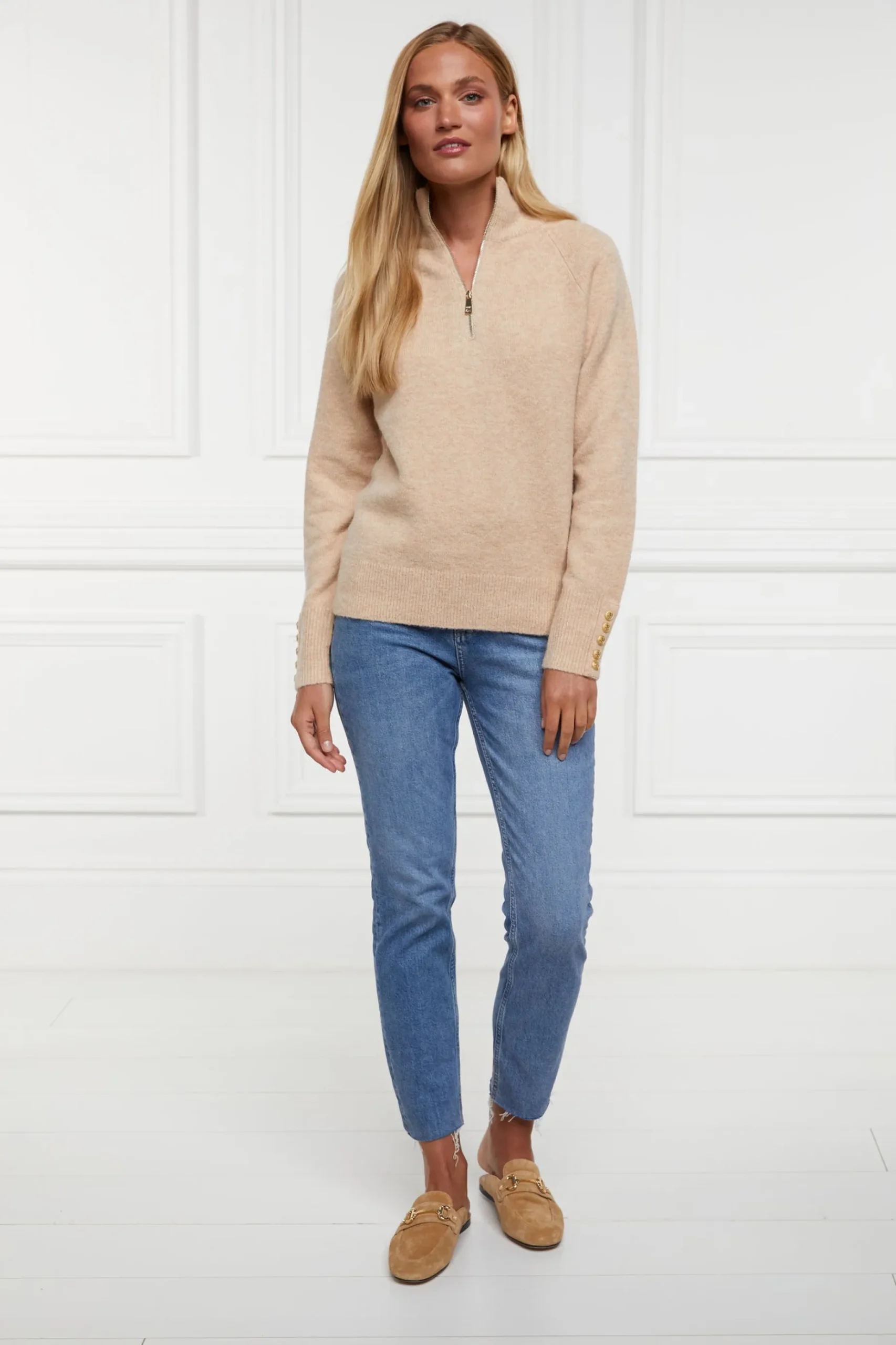 Tori Half Zip Knit