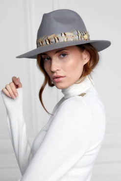 Trilby Hat Double Feather Band