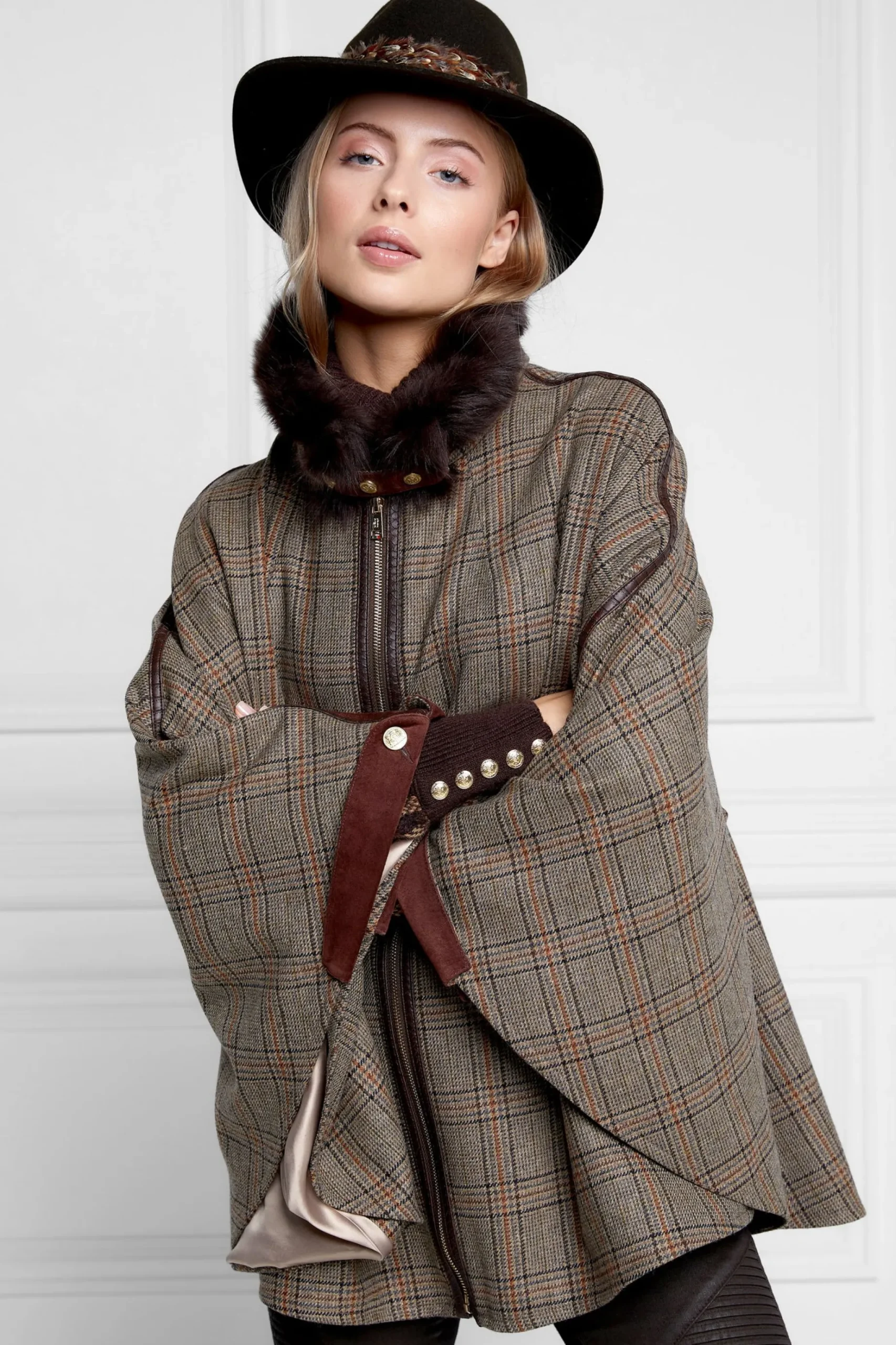Trilby Hat Double Feather Band