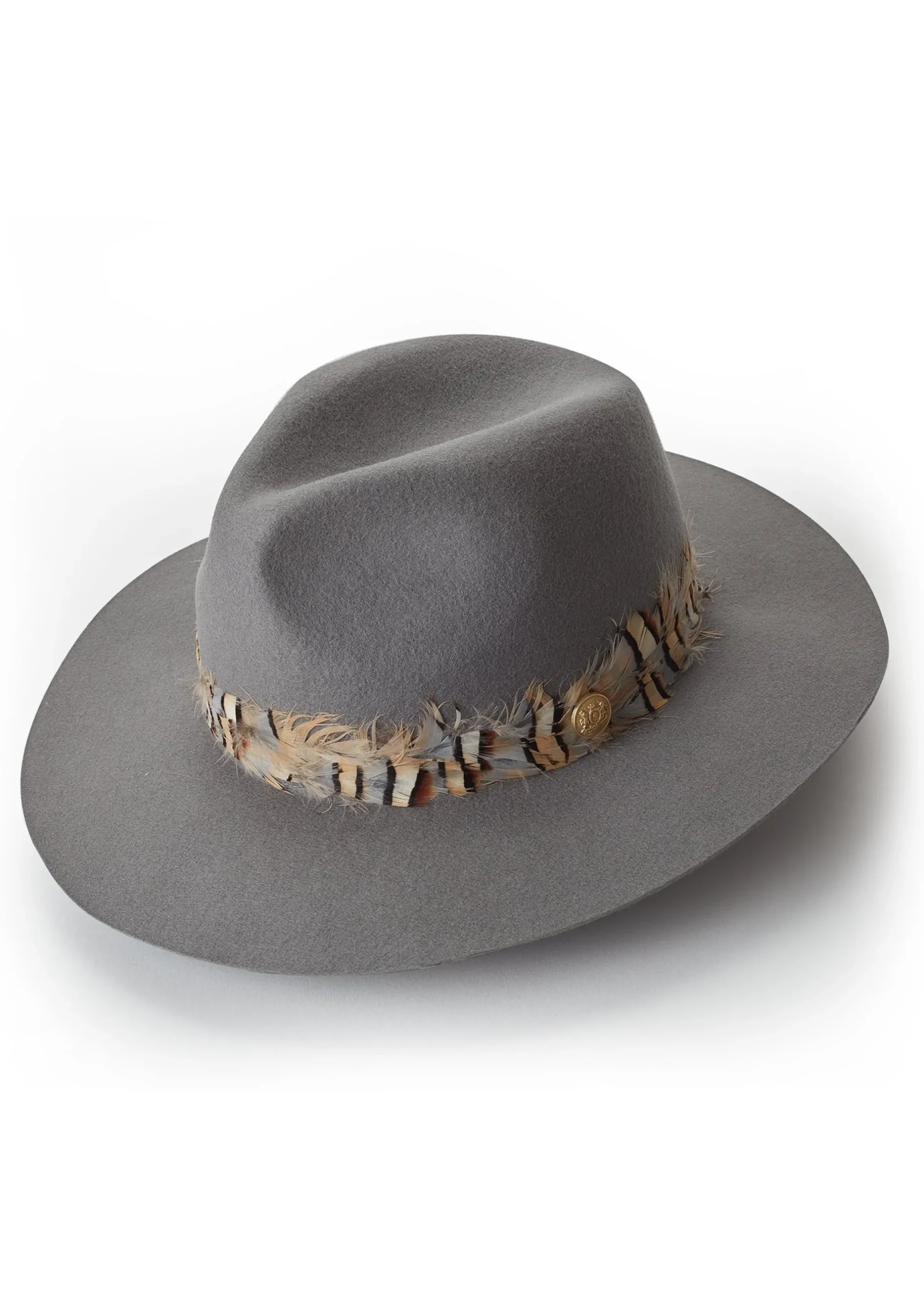 Trilby Hat Double Feather Band