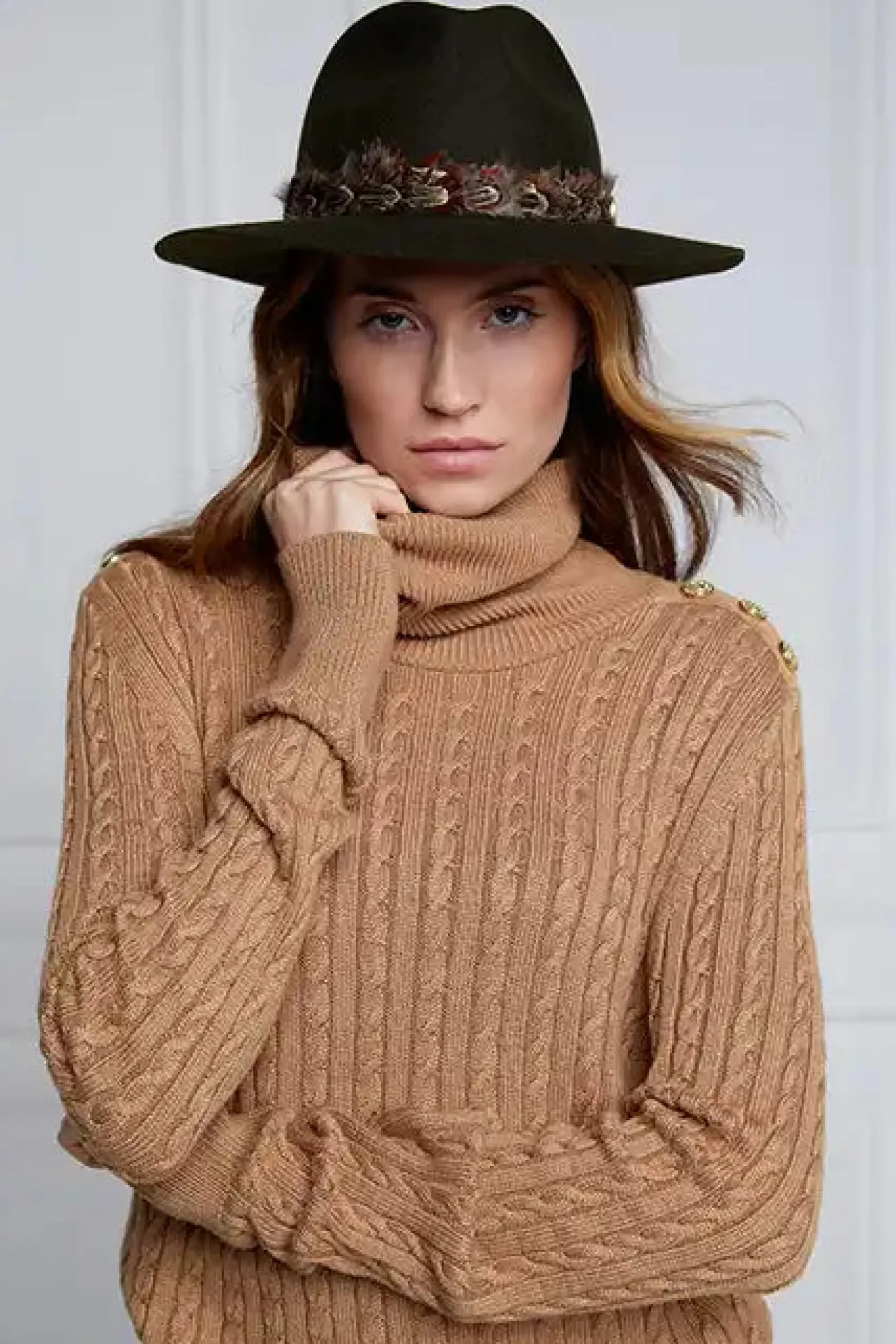 Trilby Hat Double Feather Band