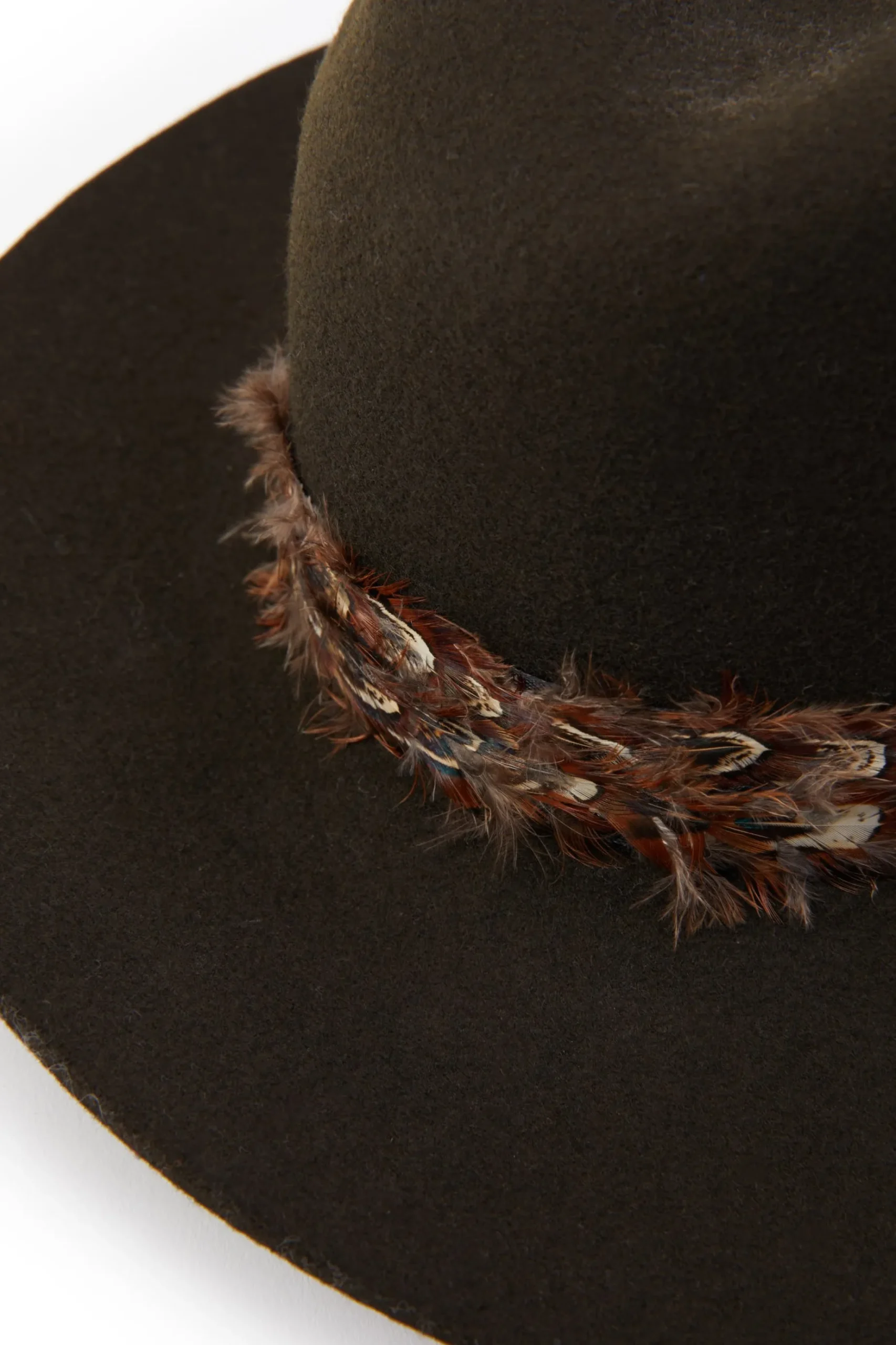 Trilby Hat Double Feather Band