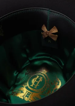 Trilby Hat Gold Feather