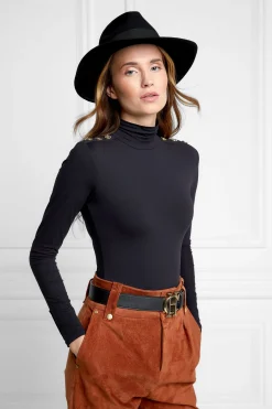 Trilby Hat Gold Feather