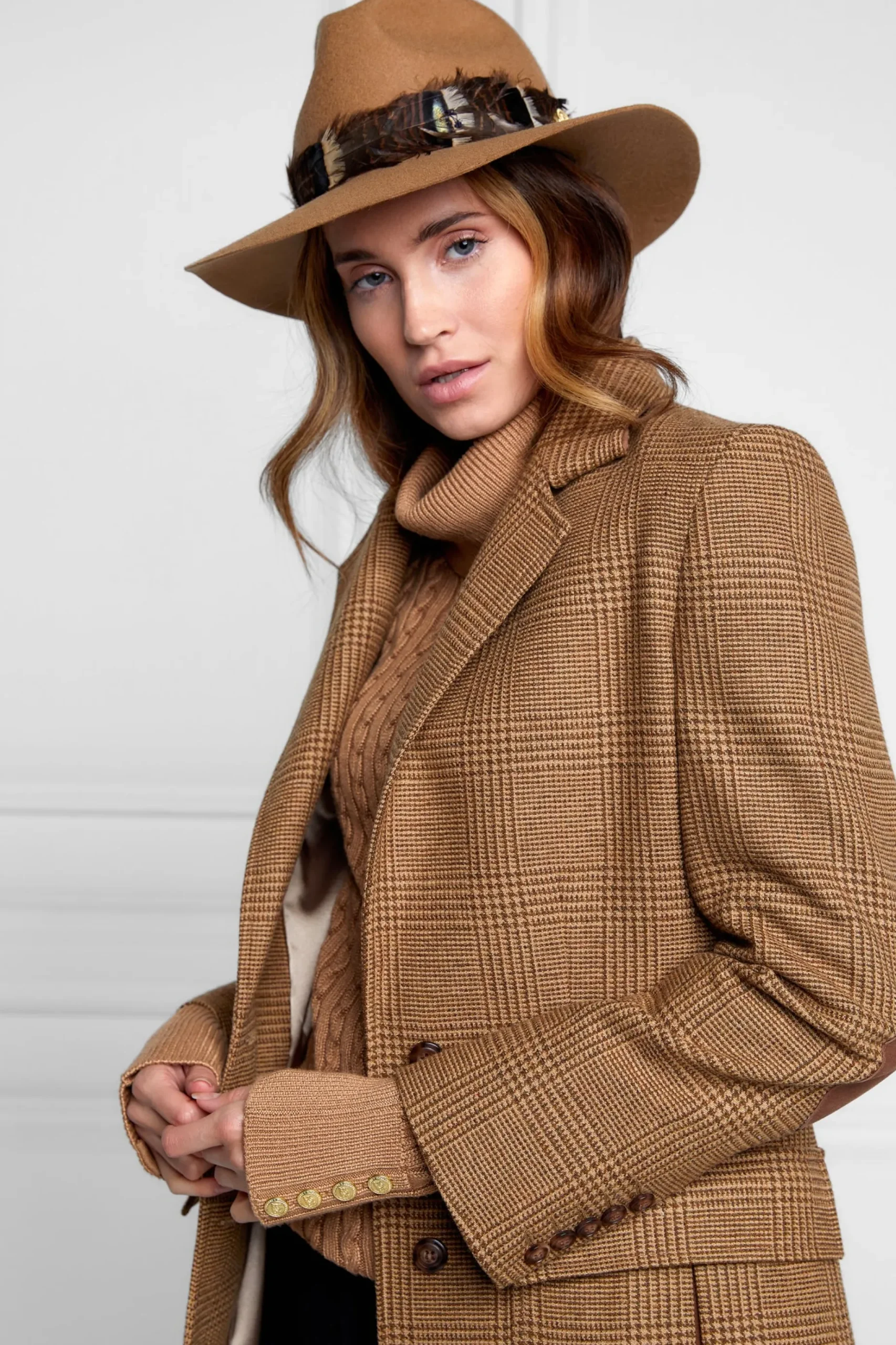 Trilby Hat Iridescent Feather Band