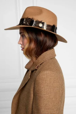 Trilby Hat Iridescent Feather Band