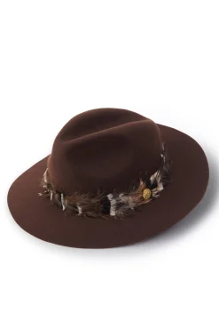 Trilby Hat Iridescent Feather Band