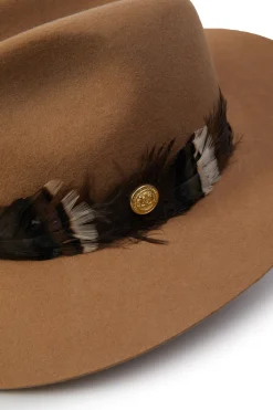 Trilby Hat Iridescent Feather Band