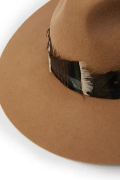 Trilby Hat Iridescent Feather Band